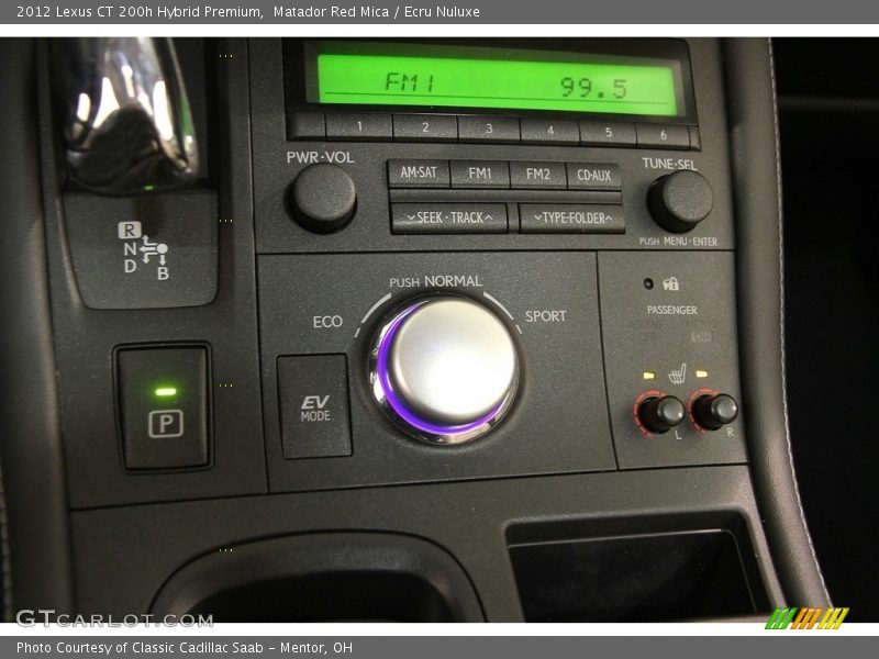 Matador Red Mica / Ecru Nuluxe 2012 Lexus CT 200h Hybrid Premium