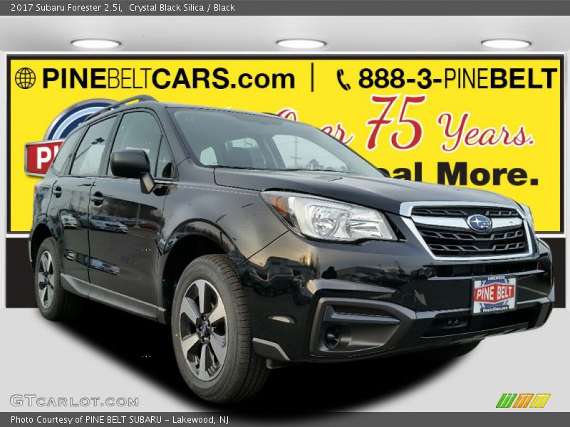 Crystal Black Silica / Black 2017 Subaru Forester 2.5i