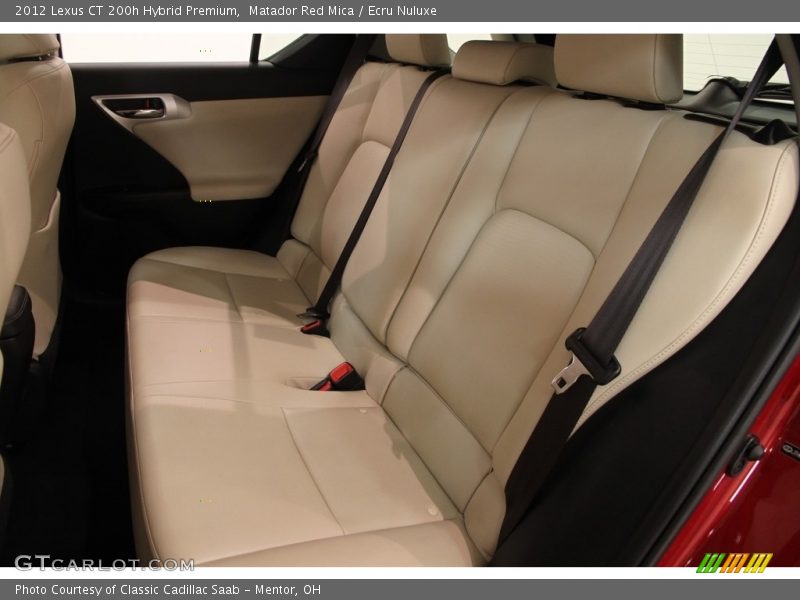 Matador Red Mica / Ecru Nuluxe 2012 Lexus CT 200h Hybrid Premium