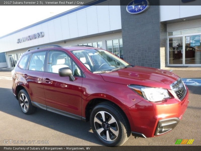 Venetian Red Pearl / Gray 2017 Subaru Forester 2.5i