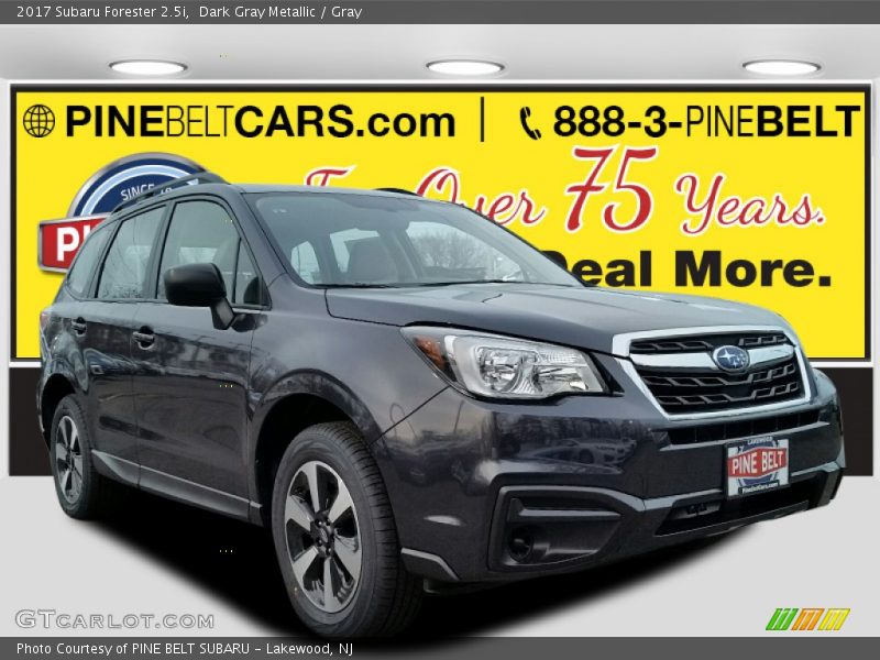 Dark Gray Metallic / Gray 2017 Subaru Forester 2.5i