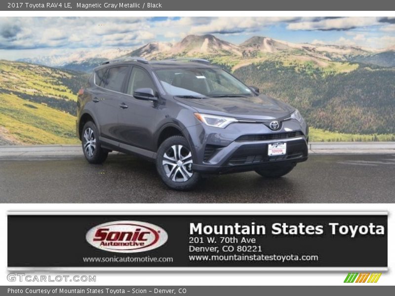 Magnetic Gray Metallic / Black 2017 Toyota RAV4 LE