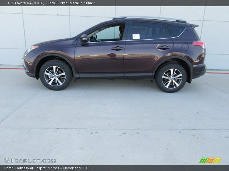 Black Current Metallic / Black 2017 Toyota RAV4 XLE