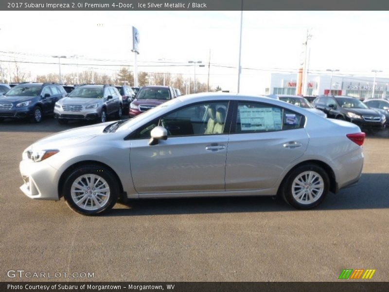 Ice Silver Metallic / Black 2017 Subaru Impreza 2.0i Premium 4-Door