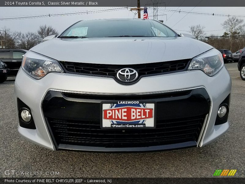 Classic Silver Metallic / Black 2014 Toyota Corolla S