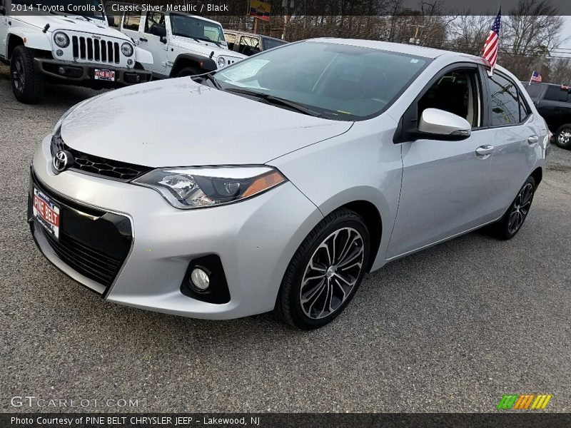 Classic Silver Metallic / Black 2014 Toyota Corolla S