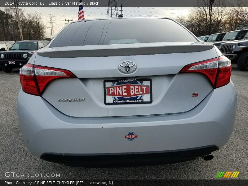 Classic Silver Metallic / Black 2014 Toyota Corolla S