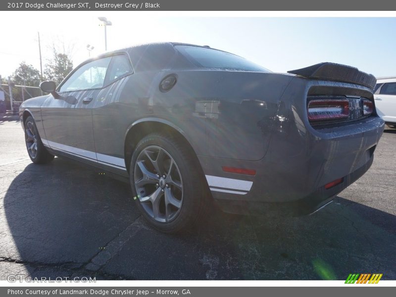 Destroyer Grey / Black 2017 Dodge Challenger SXT