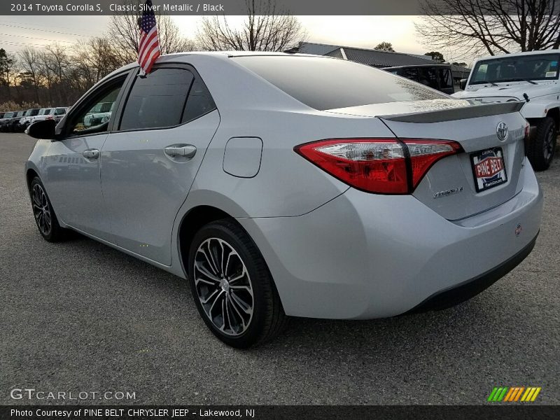 Classic Silver Metallic / Black 2014 Toyota Corolla S