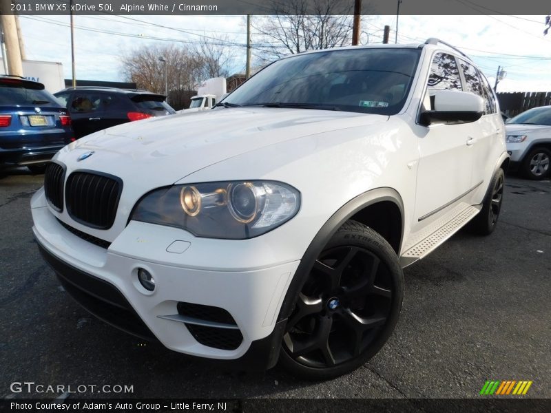 Alpine White / Cinnamon 2011 BMW X5 xDrive 50i
