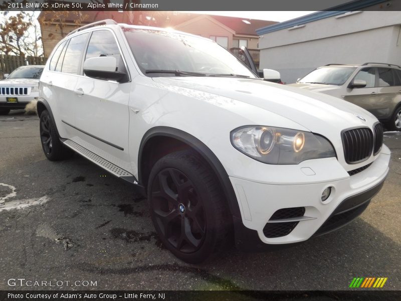 Alpine White / Cinnamon 2011 BMW X5 xDrive 50i