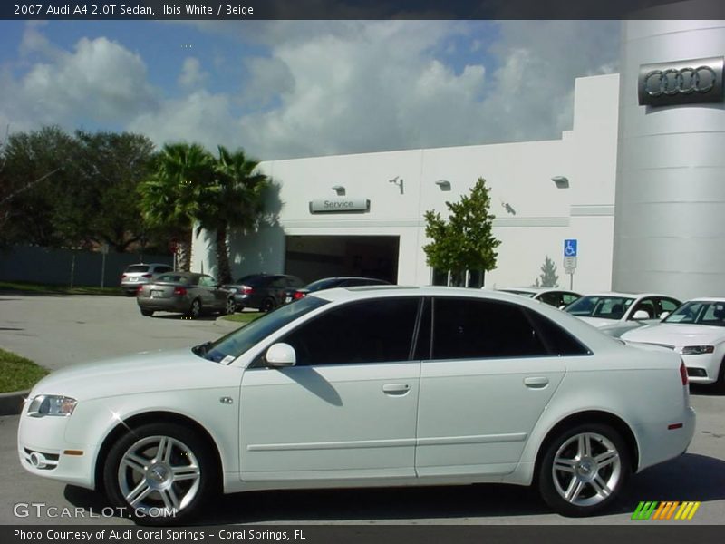 Ibis White / Beige 2007 Audi A4 2.0T Sedan