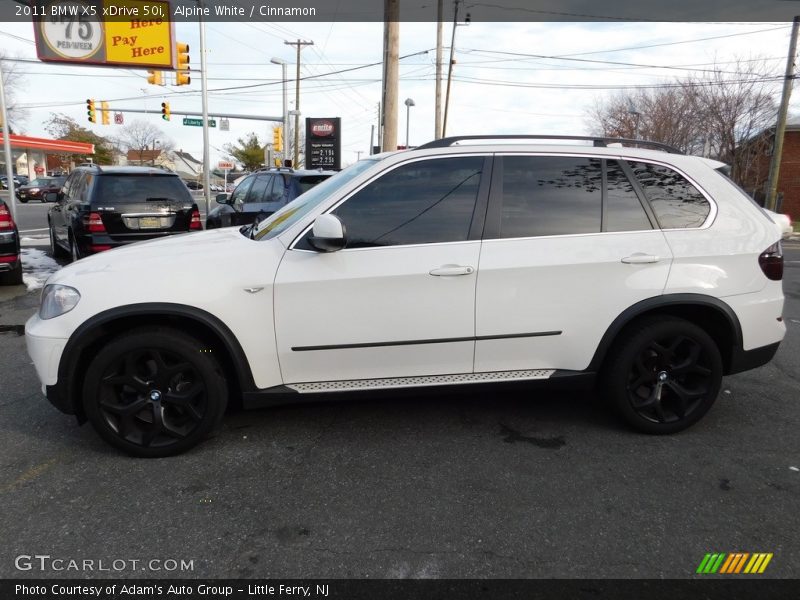 Alpine White / Cinnamon 2011 BMW X5 xDrive 50i
