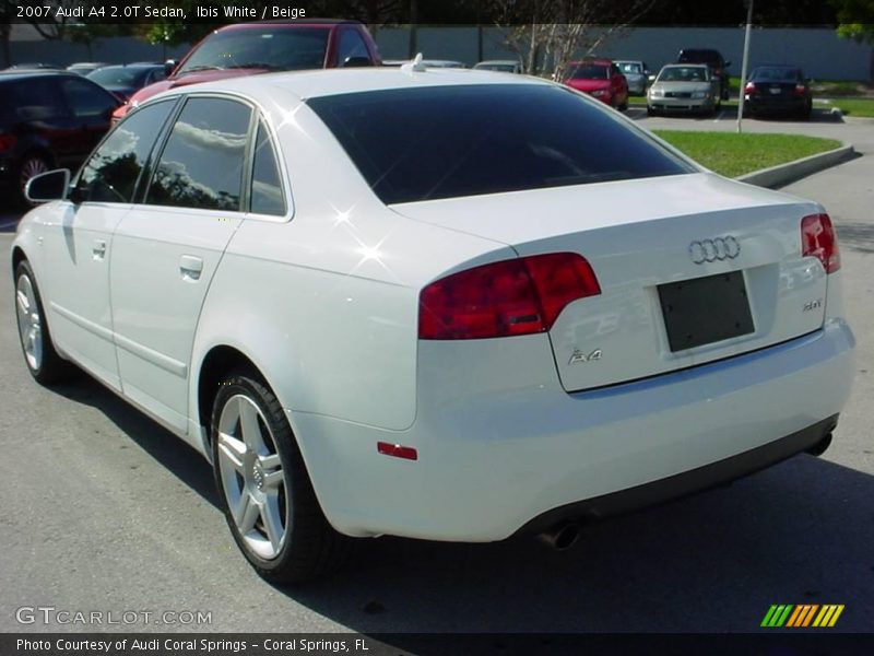 Ibis White / Beige 2007 Audi A4 2.0T Sedan