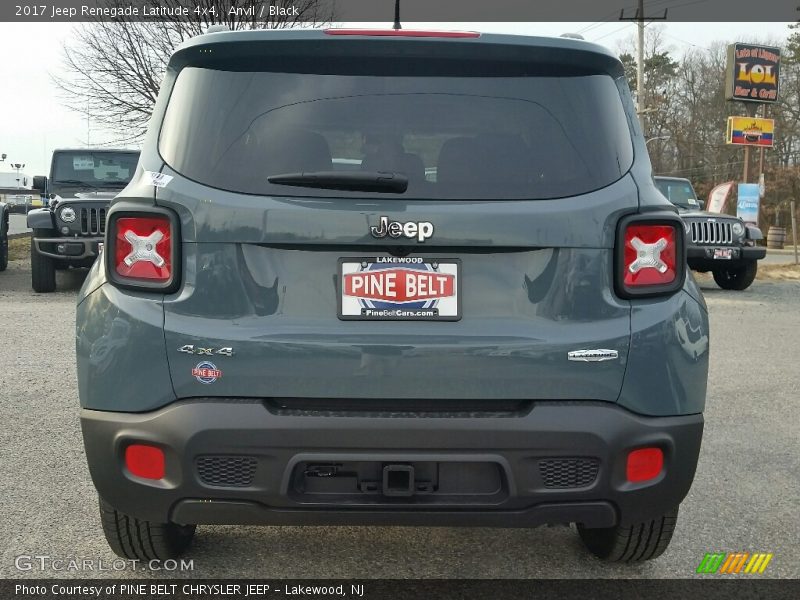 Anvil / Black 2017 Jeep Renegade Latitude 4x4