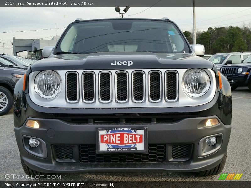 Black / Black 2017 Jeep Renegade Limited 4x4