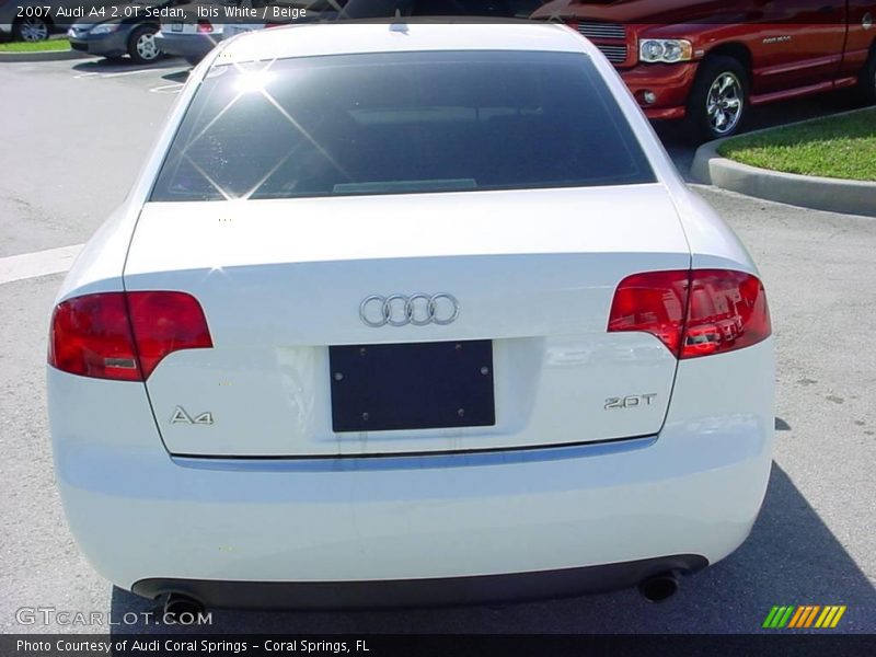 Ibis White / Beige 2007 Audi A4 2.0T Sedan