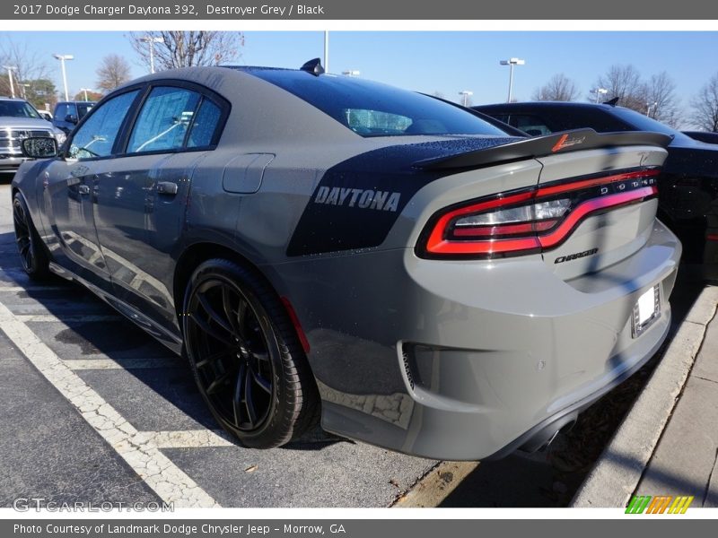 Destroyer Grey / Black 2017 Dodge Charger Daytona 392