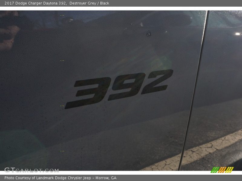 Destroyer Grey / Black 2017 Dodge Charger Daytona 392