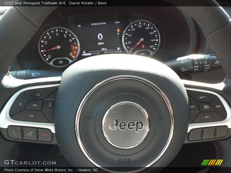 Glacier Metallic / Black 2017 Jeep Renegade Trailhawk 4x4