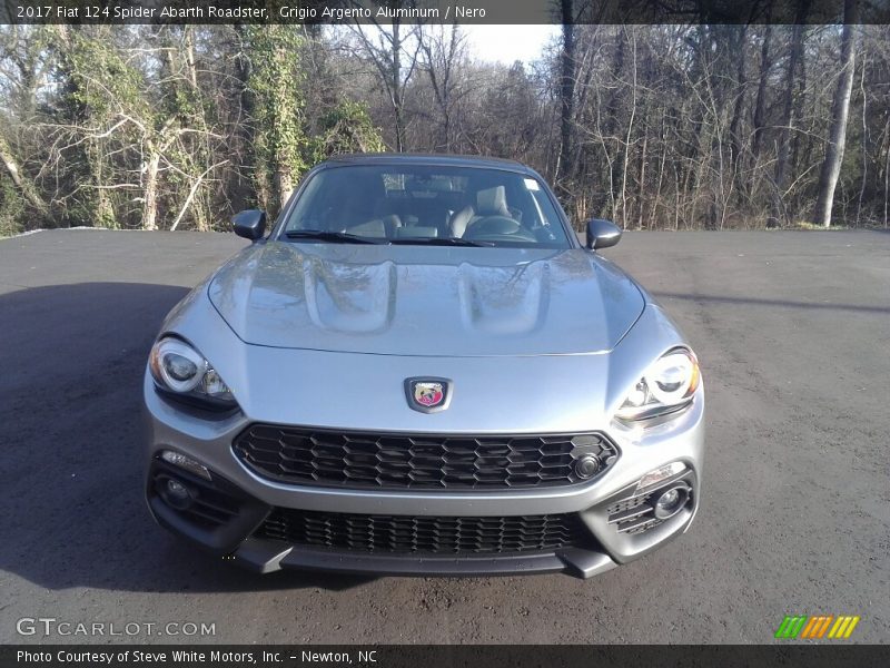 Grigio Argento Aluminum / Nero 2017 Fiat 124 Spider Abarth Roadster