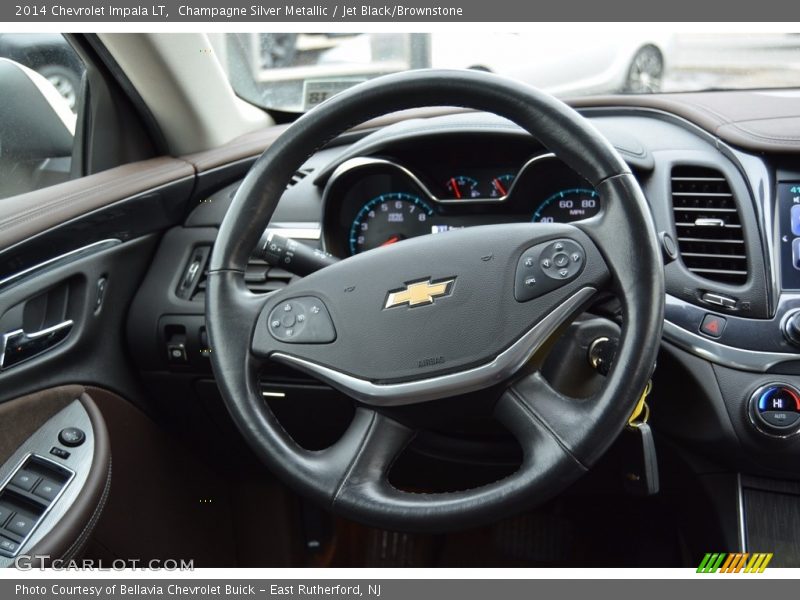 Champagne Silver Metallic / Jet Black/Brownstone 2014 Chevrolet Impala LT