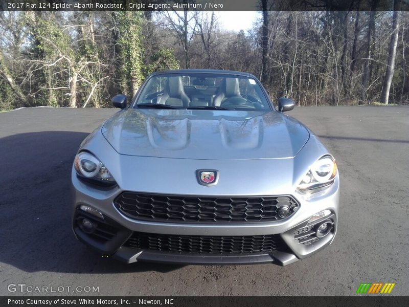 Grigio Argento Aluminum / Nero 2017 Fiat 124 Spider Abarth Roadster