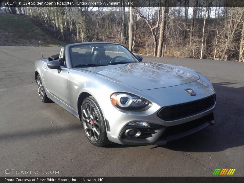 Grigio Argento Aluminum / Nero 2017 Fiat 124 Spider Abarth Roadster