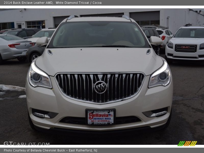 White Diamond Tricoat / Cocoa 2014 Buick Enclave Leather AWD