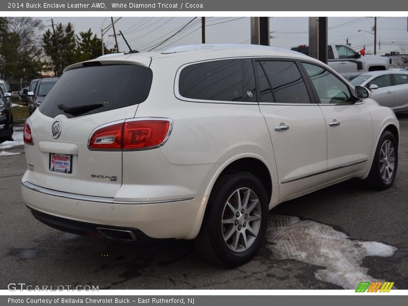 White Diamond Tricoat / Cocoa 2014 Buick Enclave Leather AWD