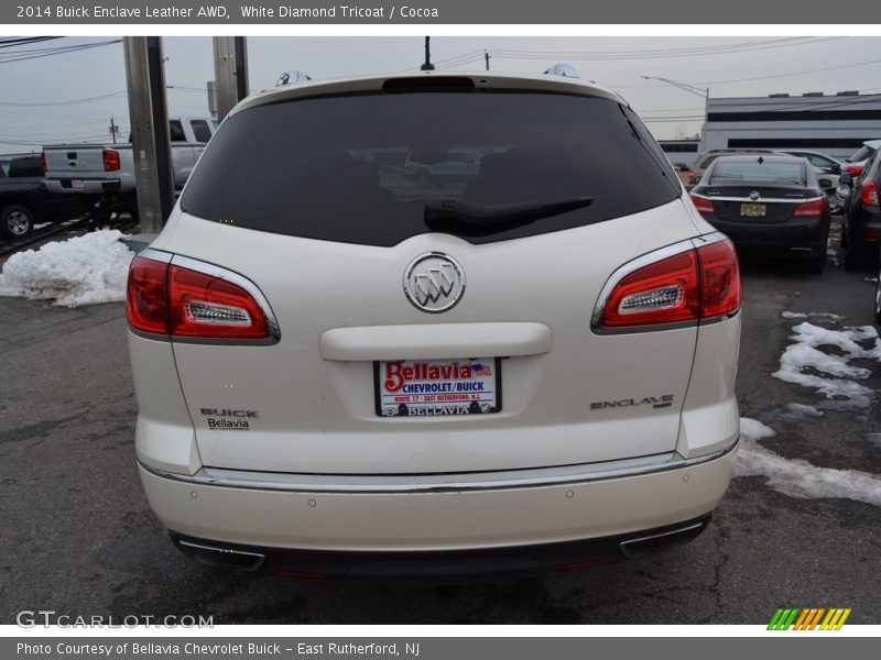 White Diamond Tricoat / Cocoa 2014 Buick Enclave Leather AWD
