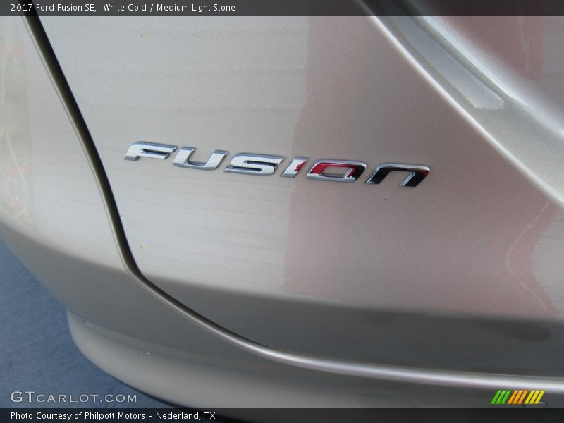 White Gold / Medium Light Stone 2017 Ford Fusion SE