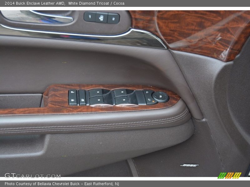 White Diamond Tricoat / Cocoa 2014 Buick Enclave Leather AWD