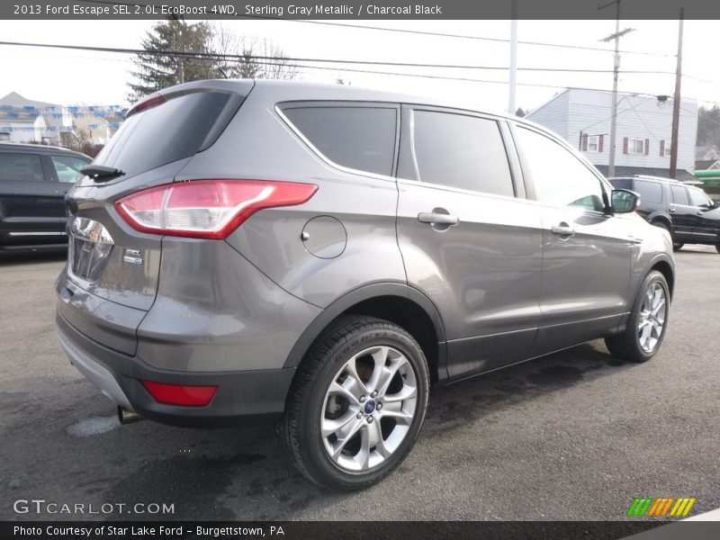 Sterling Gray Metallic / Charcoal Black 2013 Ford Escape SEL 2.0L EcoBoost 4WD