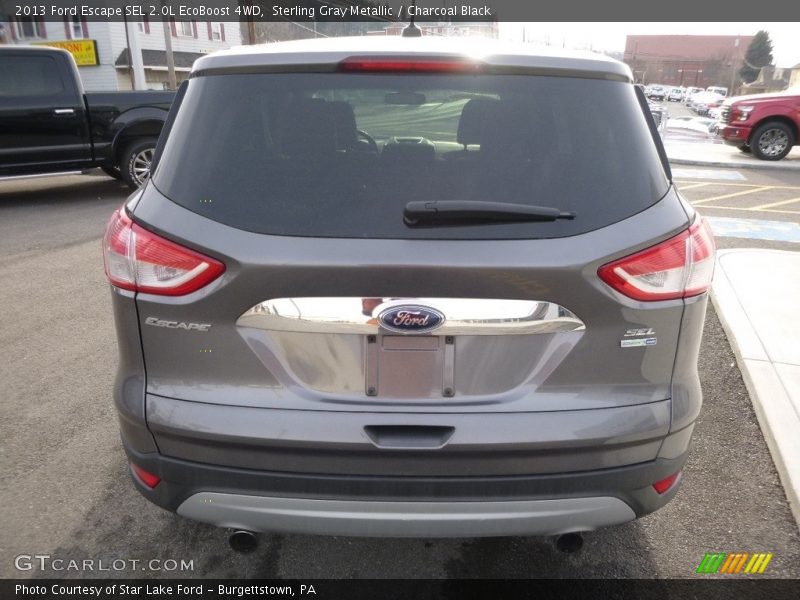 Sterling Gray Metallic / Charcoal Black 2013 Ford Escape SEL 2.0L EcoBoost 4WD