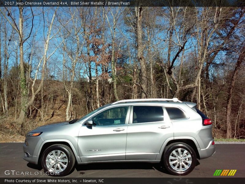 Billet Silver Metallic / Brown/Pearl 2017 Jeep Cherokee Overland 4x4