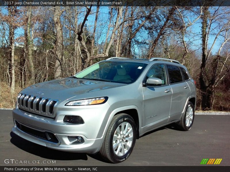 Billet Silver Metallic / Brown/Pearl 2017 Jeep Cherokee Overland 4x4