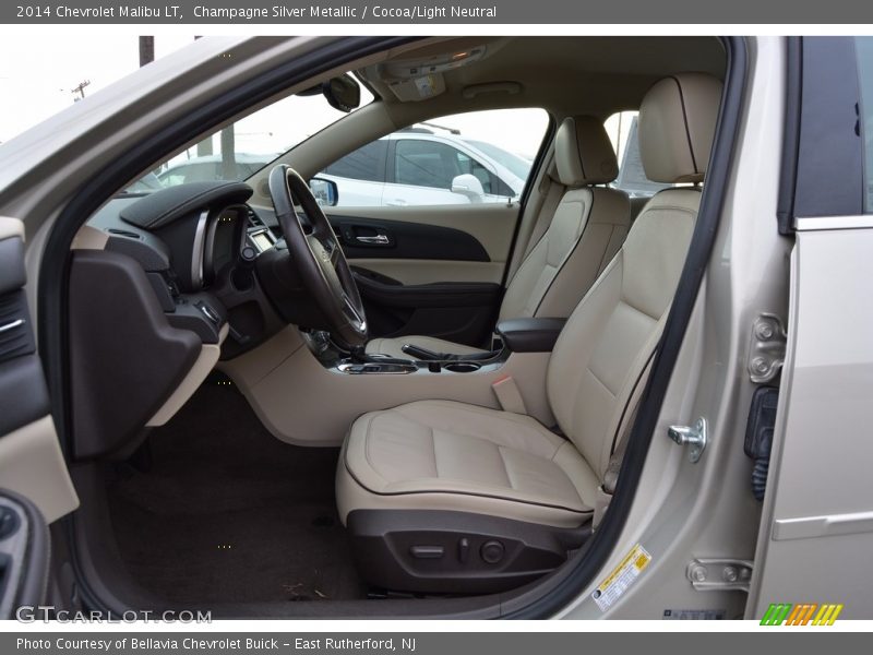 Champagne Silver Metallic / Cocoa/Light Neutral 2014 Chevrolet Malibu LT