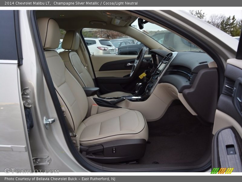 Champagne Silver Metallic / Cocoa/Light Neutral 2014 Chevrolet Malibu LT