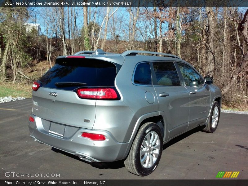Billet Silver Metallic / Brown/Pearl 2017 Jeep Cherokee Overland 4x4