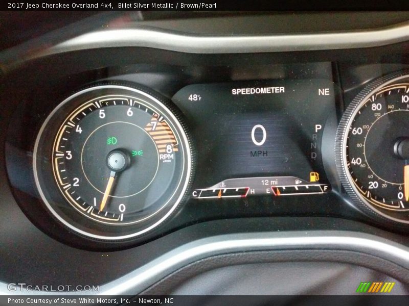 Billet Silver Metallic / Brown/Pearl 2017 Jeep Cherokee Overland 4x4