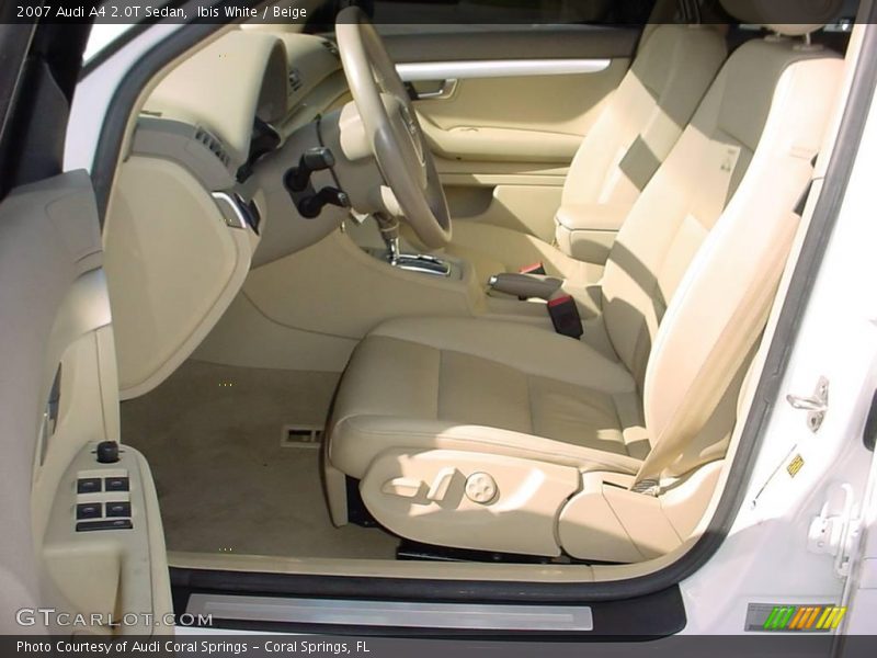 Ibis White / Beige 2007 Audi A4 2.0T Sedan
