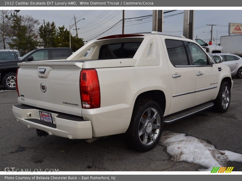 White Diamond Tricoat / Cashmere/Cocoa 2012 Cadillac Escalade EXT Luxury AWD