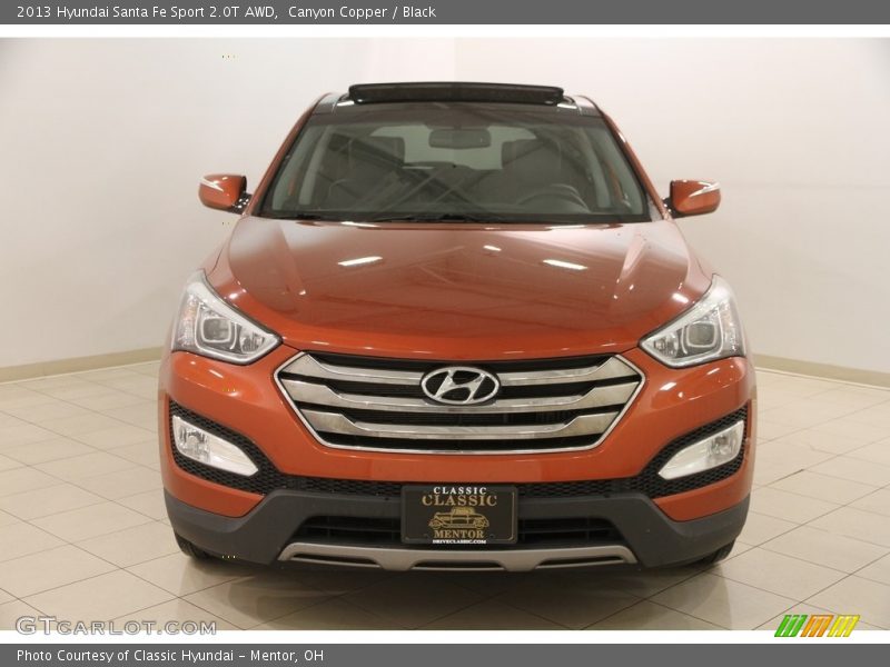 Canyon Copper / Black 2013 Hyundai Santa Fe Sport 2.0T AWD