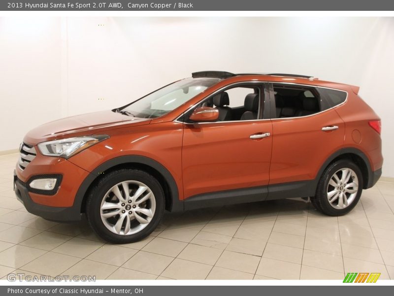 Canyon Copper / Black 2013 Hyundai Santa Fe Sport 2.0T AWD
