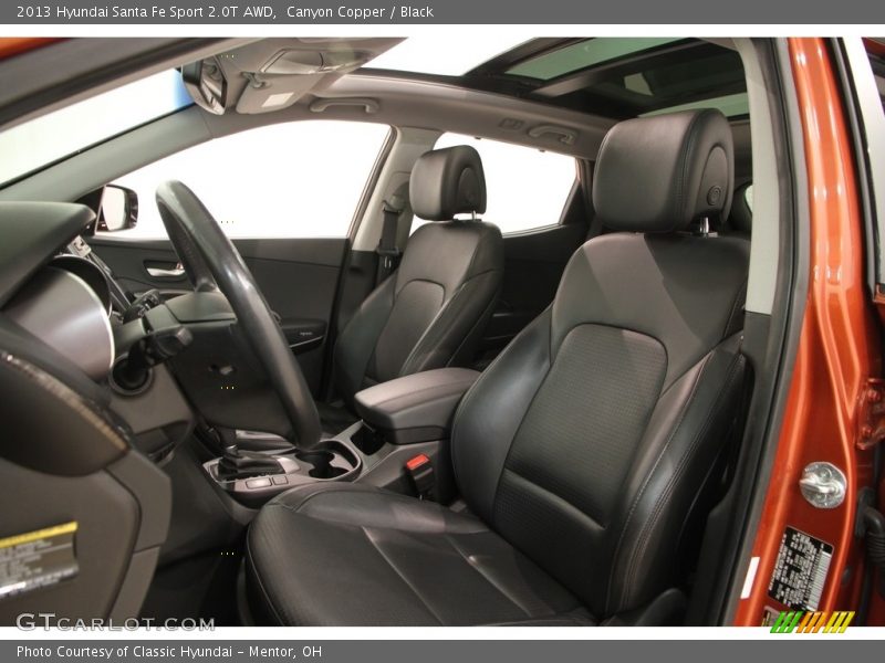 Canyon Copper / Black 2013 Hyundai Santa Fe Sport 2.0T AWD