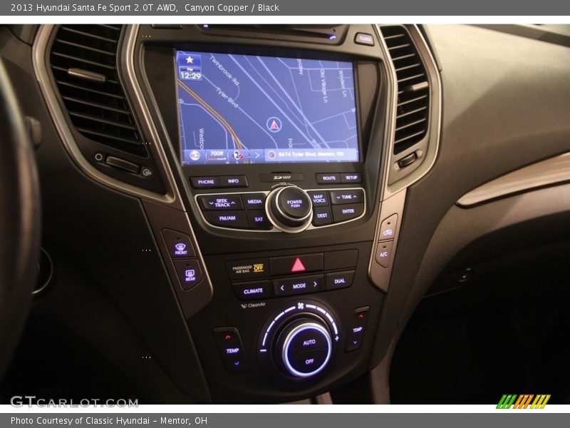Canyon Copper / Black 2013 Hyundai Santa Fe Sport 2.0T AWD