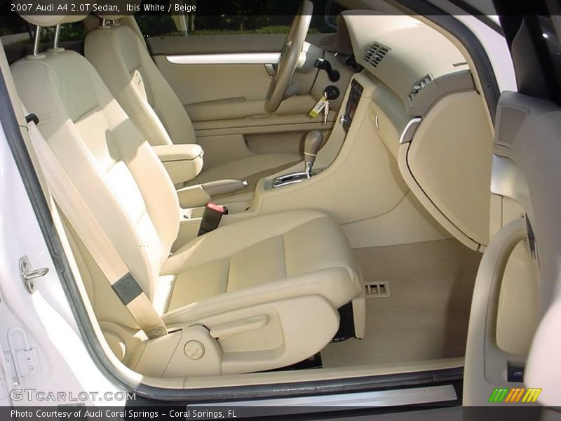 Ibis White / Beige 2007 Audi A4 2.0T Sedan