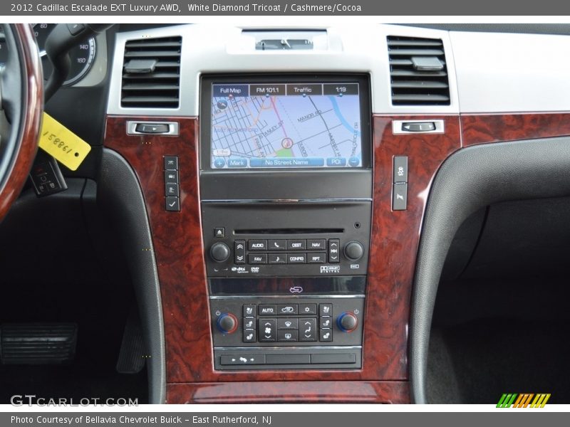 White Diamond Tricoat / Cashmere/Cocoa 2012 Cadillac Escalade EXT Luxury AWD