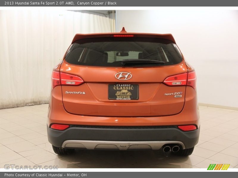 Canyon Copper / Black 2013 Hyundai Santa Fe Sport 2.0T AWD